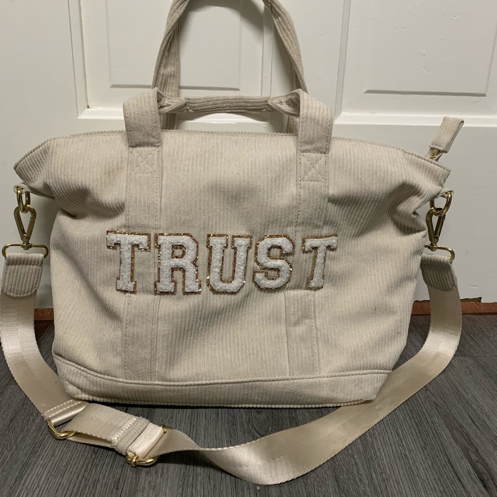 stoney clover corduroy mini tote beige